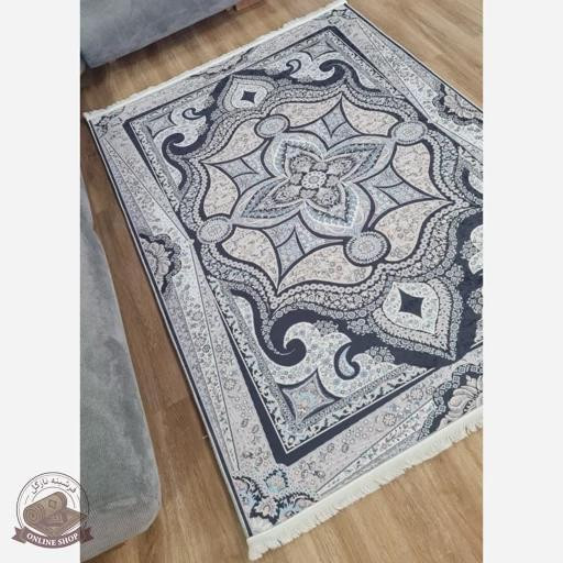 فرشینه طوسی مدرن جلوه ای خاص مخمل هازان تُرک
