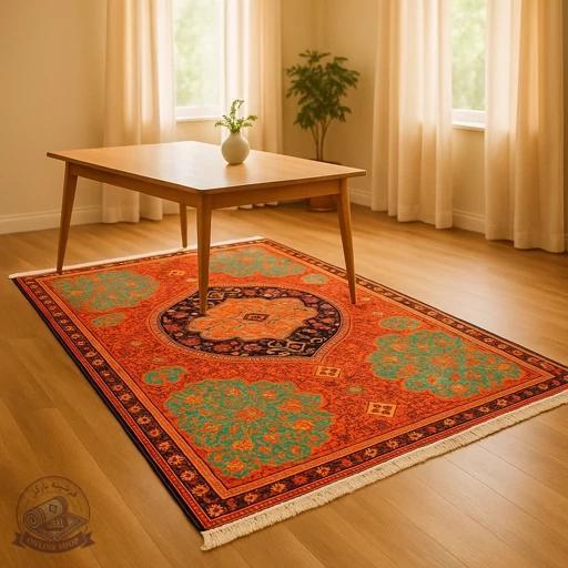 فرشینه مخمل طرح ابریشمی زیره استُپ دار a079