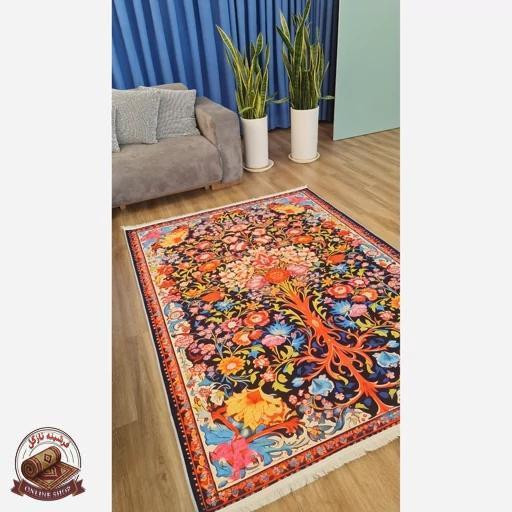 فرشینه مدرن با رویه مخمل هازان کد a048