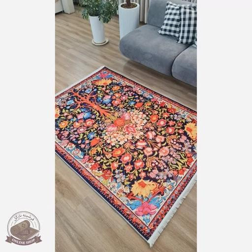 فرشینه مدرن با رویه مخمل هازان کد a048