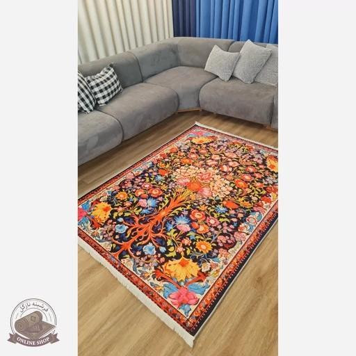 فرشینه مدرن با رویه مخمل هازان کد a048