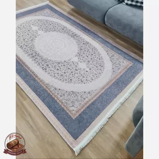 فرشینه مدرن مستطیل رویه مخمل هازان ترک کد 201