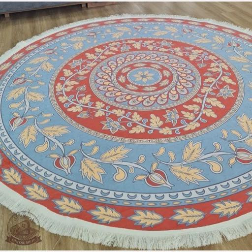 فرشینه مدرن دایره ای رویه مخمل هازان ترک d160