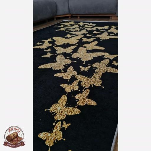 فرشینه مدرن جنس رویه مخمل هازان ترک کد h247