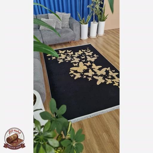 فرشینه مدرن جنس رویه مخمل هازان ترک کد h247