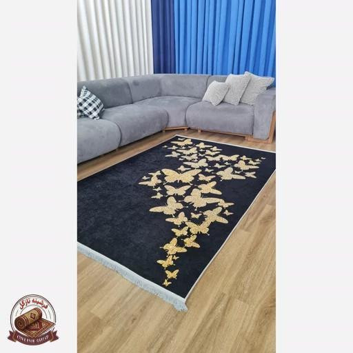 فرشینه مدرن جنس رویه مخمل هازان ترک کد h247
