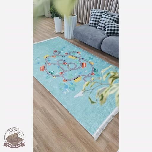 فرشینه اتاق کودک جنس رویه مخمل هازان تُرک(ضد حساسیت)