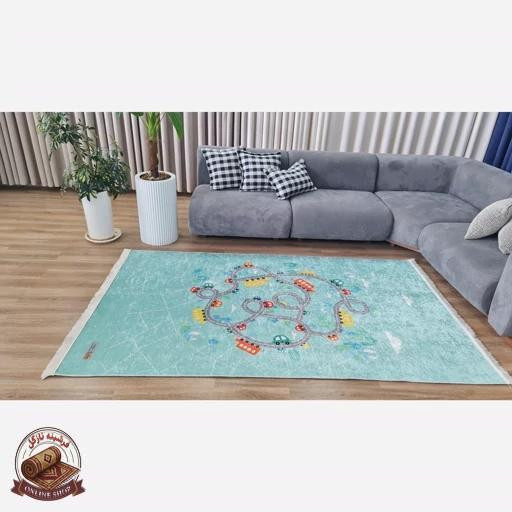 فرشینه اتاق کودک جنس رویه مخمل هازان تُرک(ضد حساسیت)