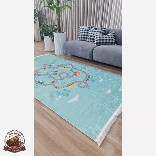 فرشینه اتاق کودک جنس رویه مخمل هازان تُرک(ضد حساسیت)