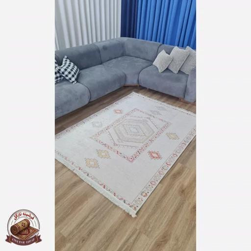 فرشینه راهرویی رویه مخمل هازان ترک کد m126 زیره کار ضدلغزش (ابعاد دلخواه)