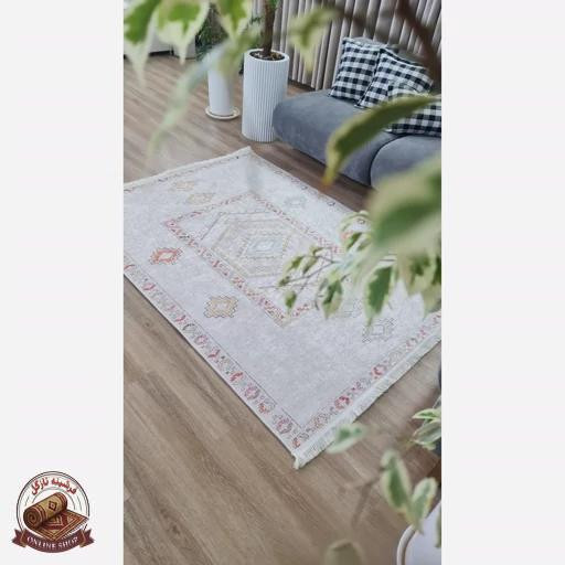 فرشینه راهرویی رویه مخمل هازان ترک کد m126 زیره کار ضدلغزش (ابعاد دلخواه)