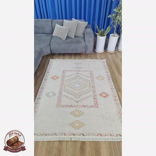 فرشینه راهرویی رویه مخمل هازان ترک کد m126 زیره کار ضدلغزش (ابعاد دلخواه)