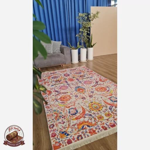 فرش مدرن مخمل هازان ترک استُپ دار ( ضد لغزش ) کد A093