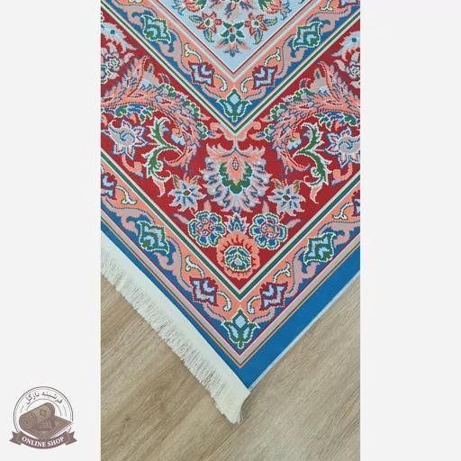 فرشینه مستطیل طرح جدید جنس رویه مخمل هازان ترک کد 20250426