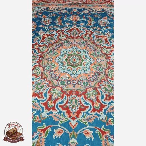 فرشینه مستطیل طرح جدید جنس رویه مخمل هازان ترک کد 20250426