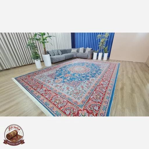 فرشینه مستطیل طرح جدید جنس رویه مخمل هازان ترک کد 20250426