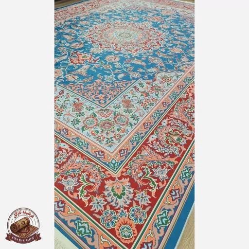 فرشینه مستطیل طرح جدید جنس رویه مخمل هازان ترک کد 20250426