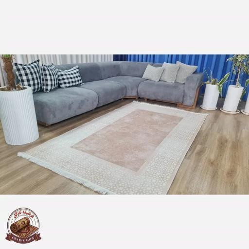 فرش مدرن استُپ دار (اصلا لیز نمیخوره) رویه مخمل هازان ترک