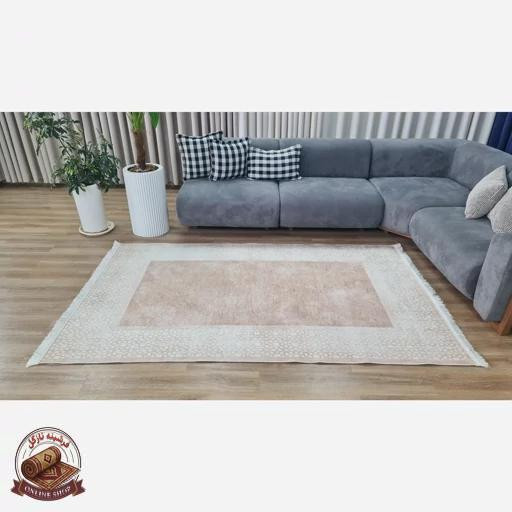 فرش مدرن استُپ دار (اصلا لیز نمیخوره) رویه مخمل هازان ترک