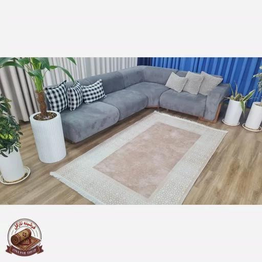 فرش مدرن استُپ دار (اصلا لیز نمیخوره) رویه مخمل هازان ترک