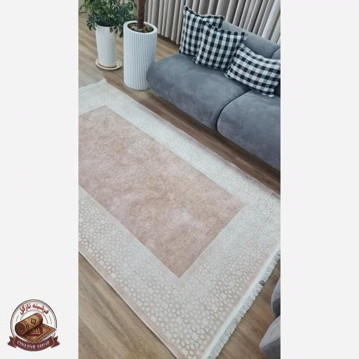 فرش مدرن استُپ دار (اصلا لیز نمیخوره) رویه مخمل هازان ترک