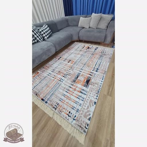 فرشینه فانتزی مدرن با رویه مخمل هازام ترک roll81