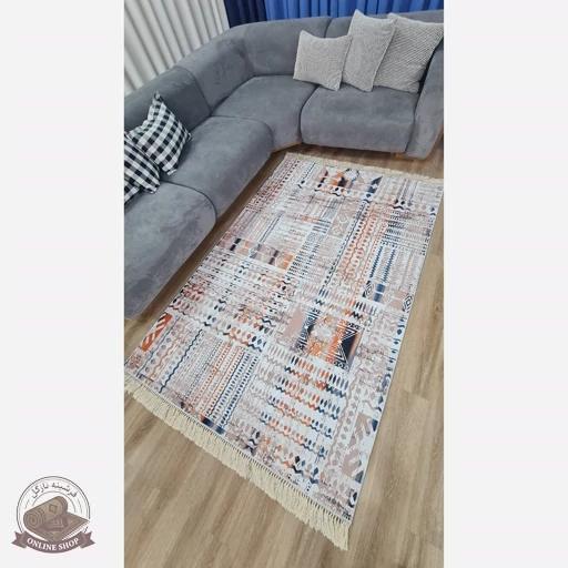 فرشینه فانتزی مدرن با رویه مخمل هازام ترک roll81
