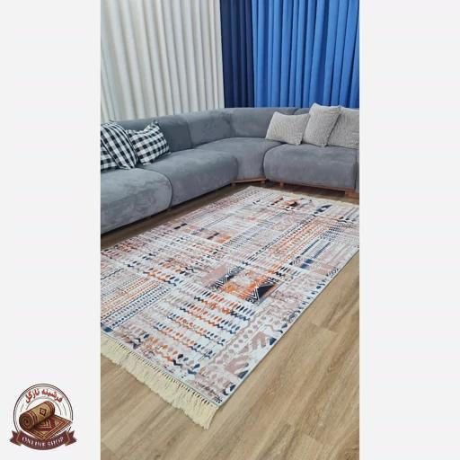 فرشینه فانتزی مدرن با رویه مخمل هازام ترک roll81