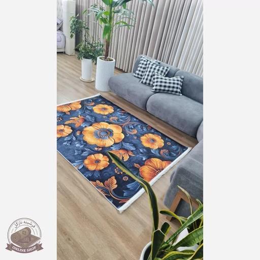 فرشینه رویه مخمل زیر کار استُپ دار (اصلا لیز نمیخوره) 9111