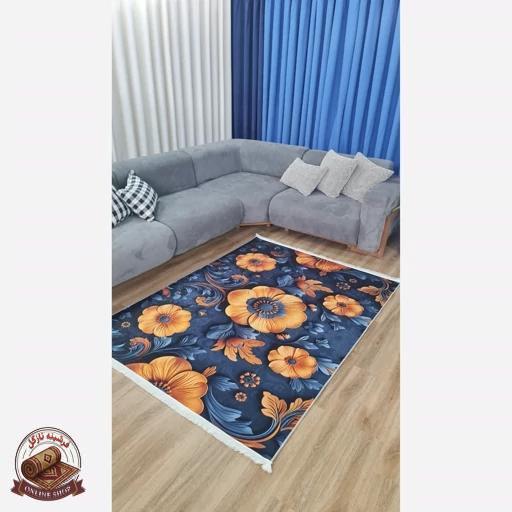 فرشینه رویه مخمل زیر کار استُپ دار (اصلا لیز نمیخوره) 9111