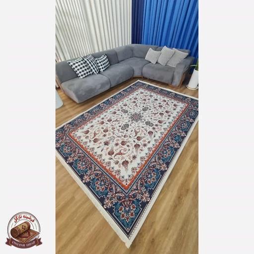 فرش مدرن مخمل استُپ دار (اصلا لیز نمیخوره) o134