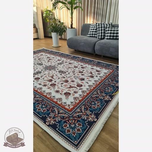 فرش مدرن مخمل استُپ دار (اصلا لیز نمیخوره) o134
