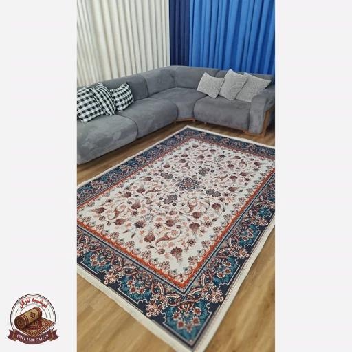 فرش مدرن مخمل استُپ دار (اصلا لیز نمیخوره) o134