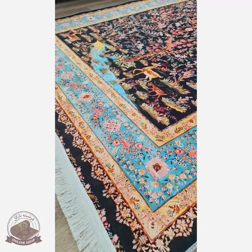 فرشینه مدرن مخمل استُپ دار (اصلا لیز نمیخوره) -