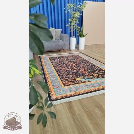 فرشینه مدرن مخمل استُپ دار (اصلا لیز نمیخوره) -