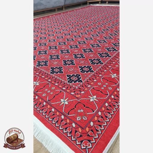 فرش مخمل طرح لاکی استُپ دار (اصلا لیز نمیخوره) a122