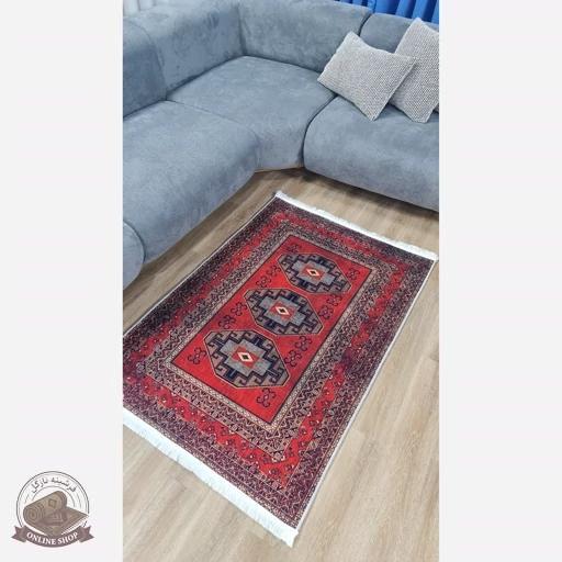فرشینه مخملی مدرن طرح ابریشم استُپ دار (اصلا لیز نمیخوره) a155