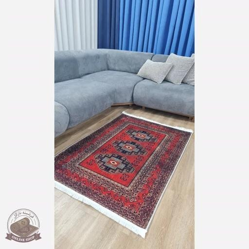فرشینه مخملی مدرن طرح ابریشم استُپ دار (اصلا لیز نمیخوره) a155