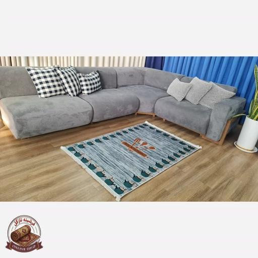 فرش آشپزخانه رویه مخمل زیره استُپ دار (اصلا سُر نمیخوره) k109