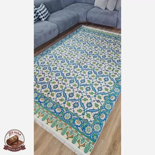 فرشینه مخمل طرح ابریشمی استُپ دار ( سُر نمیخوره) a054