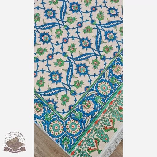 فرشینه مخمل طرح ابریشمی استُپ دار ( سُر نمیخوره) a054