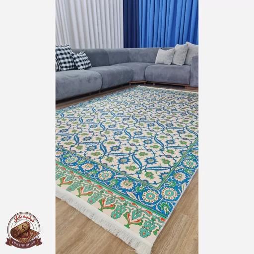 فرشینه مخمل طرح ابریشمی استُپ دار ( سُر نمیخوره) a054