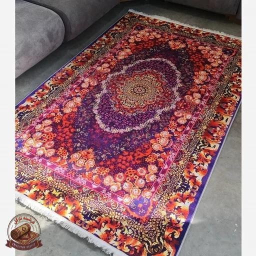 فرشینه مخمل سنتی طرح ابریشمی استُپ دار (اصلا سُر نمیخوره) a057