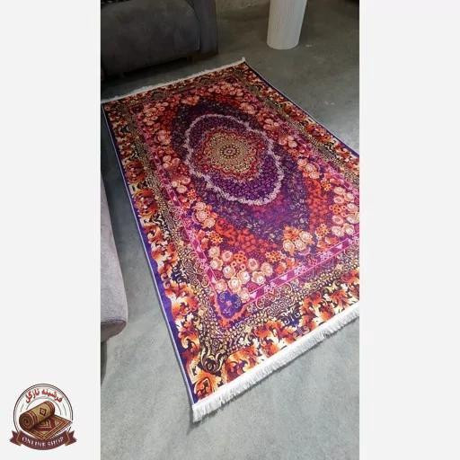 فرشینه مخمل سنتی طرح ابریشمی استُپ دار (اصلا سُر نمیخوره) a057