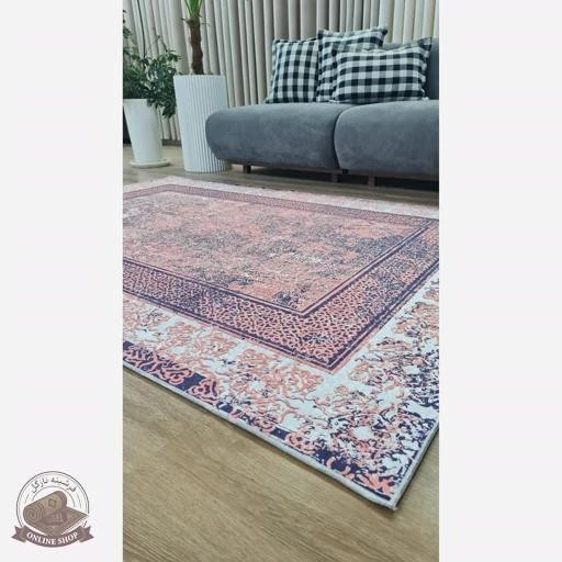 فرشینه مخمل مدرن هازان تُرک ( ارسال رایگان) زیره استُپ دار