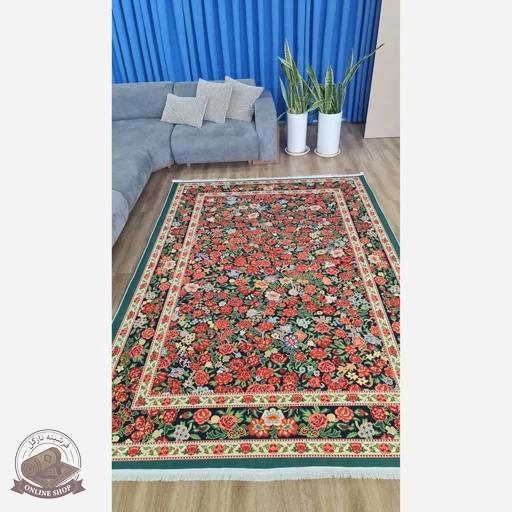 فرشینه مخمل طرح ابریشمی u120 (ضد سُر) ابعاد دلخواه