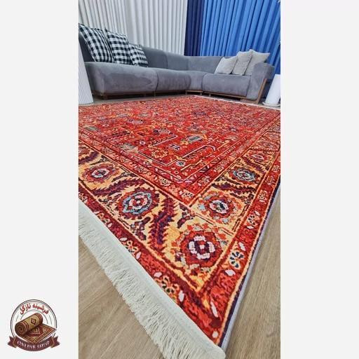 فرشینه طرح سنتی لاکی | جنس رویه مخمل ترک | زیره استُپ دار ( ضد لغزش) O152