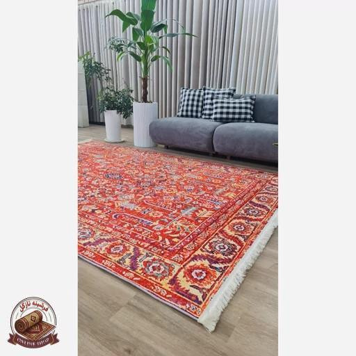 فرشینه طرح سنتی لاکی | جنس رویه مخمل ترک | زیره استُپ دار ( ضد لغزش) O152