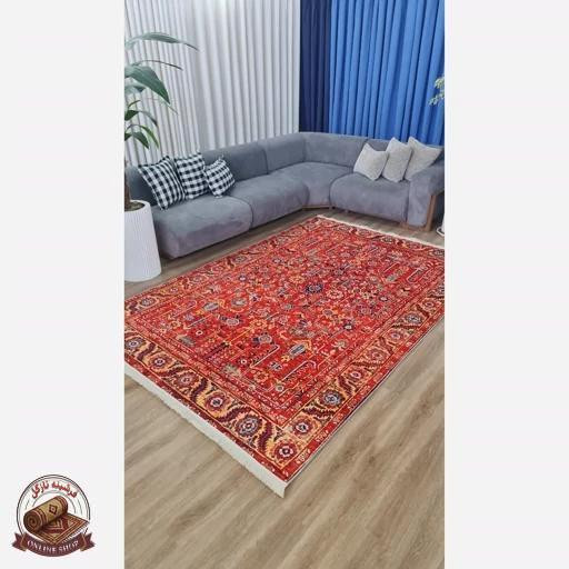 فرشینه طرح سنتی لاکی | جنس رویه مخمل ترک | زیره استُپ دار ( ضد لغزش) O152