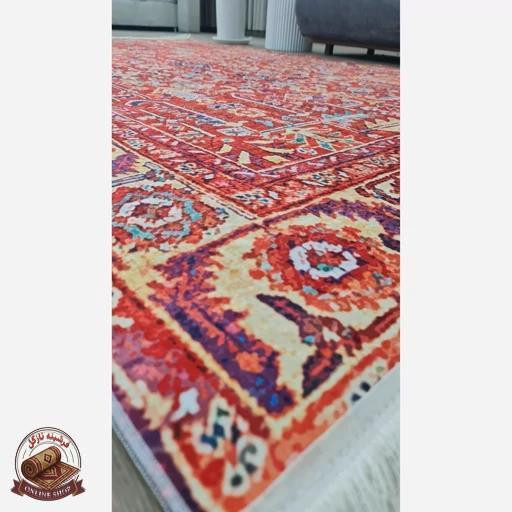 فرشینه طرح سنتی لاکی | جنس رویه مخمل ترک | زیره استُپ دار ( ضد لغزش) O152
